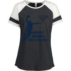 Shoot Hoops Not People Enza Ladies Jersey Colorblock Tee