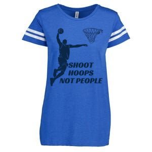 Shoot Hoops Not People Enza Ladies Jersey Football T-Shirt