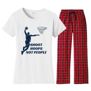 Shoot Hoops Not People Women's Flannel Pajama Set