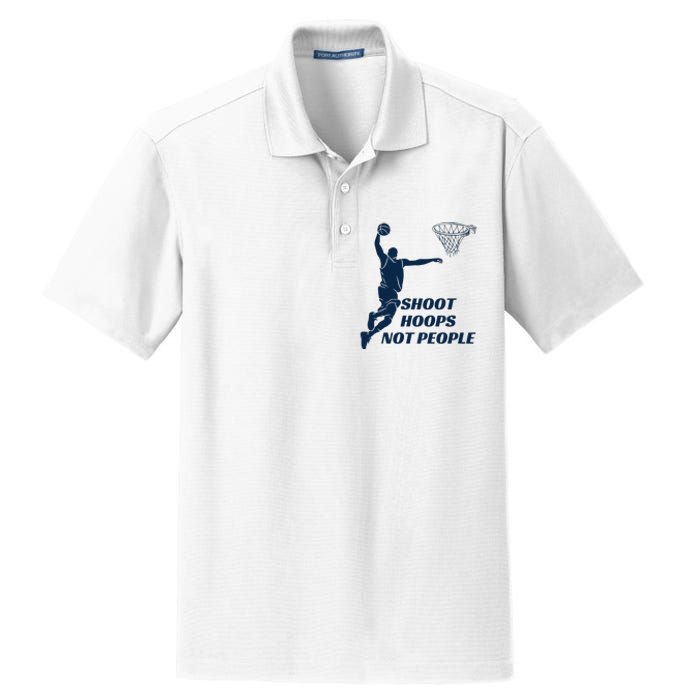 Shoot Hoops Not People Dry Zone Grid Polo