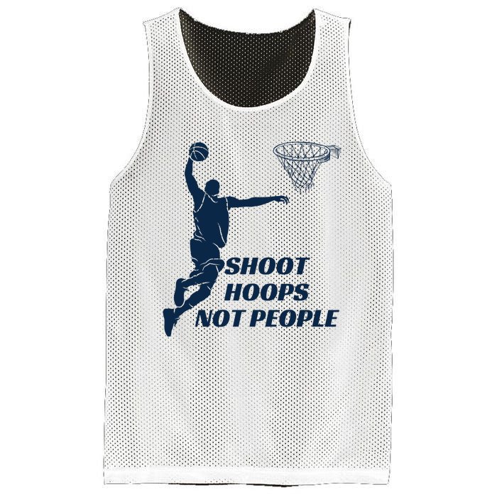 Shoot Hoops Not People Mesh Reversible Basketball Jersey Tank