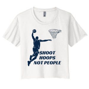 Shoot Hoops Not People Women's Crop Top Tee