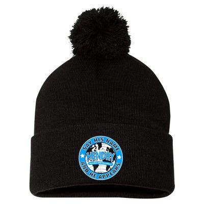 Say His Name And He Appears Joe Hendry Pom Pom 12in Knit Beanie