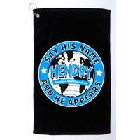 Say His Name And He Appears Joe Hendry Golf Towel