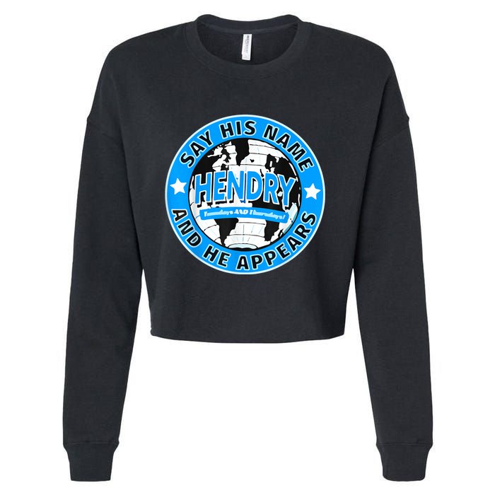Say His Name And He Appears Joe Hendry Cropped Pullover Crew