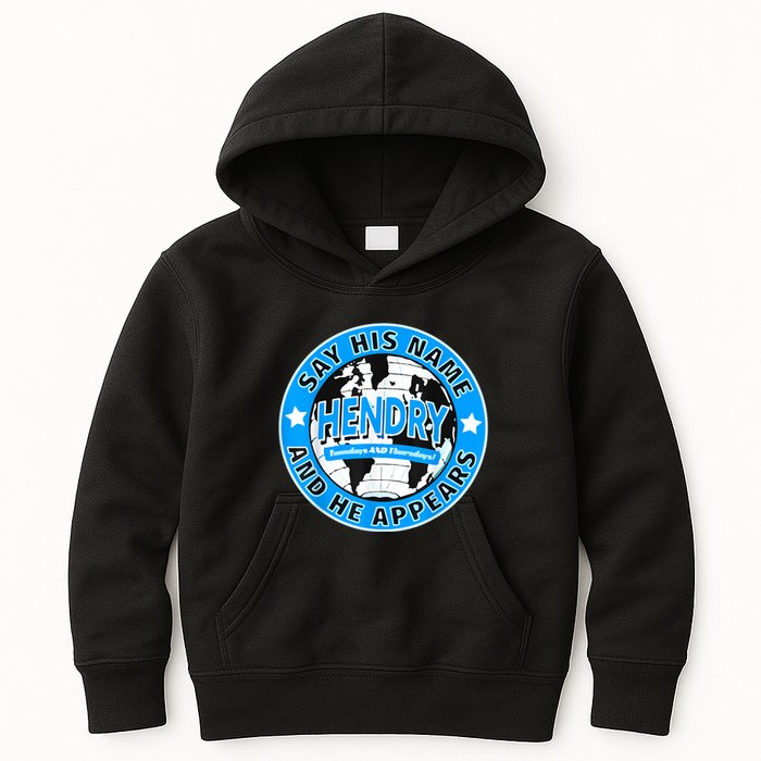 Say His Name And He Appears Joe Hendry Kids Hoodie