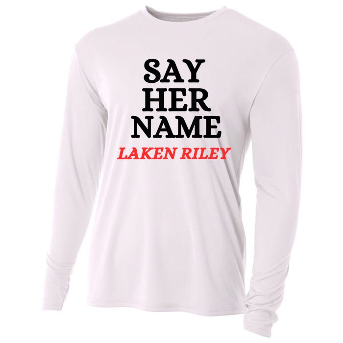 Say Her Name Laken Riley Cooling Performance Long Sleeve Crew