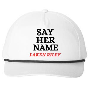 Say Her Name Laken Riley Snapback Five-Panel Rope Hat