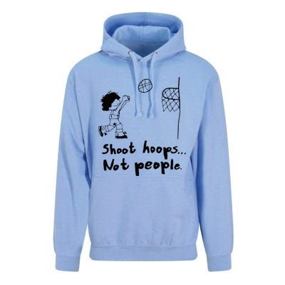 Shoot Hoops Not People Unisex Surf Hoodie