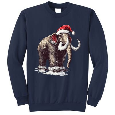 Santa Hat On Christmas Mammoth For Funny Sweatshirt