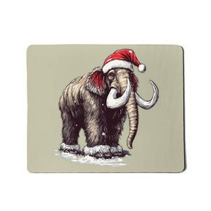 Santa Hat On Christmas Mammoth For Funny Mousepad