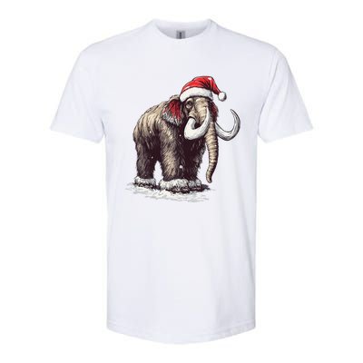 Santa Hat On Christmas Mammoth For Funny Softstyle CVC T-Shirt