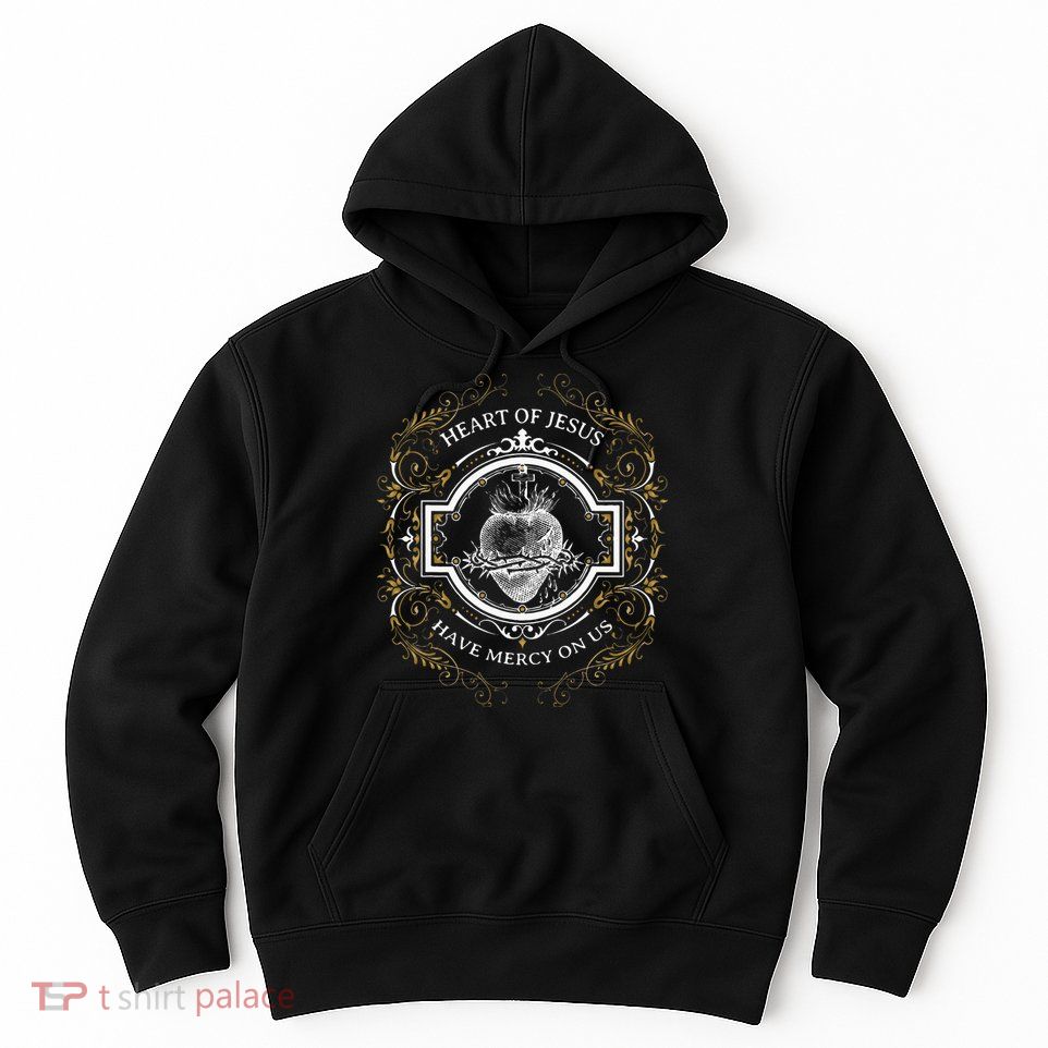 Sacred Heart Of Jesus Litany Vintage Blessing Catholic Hoodie