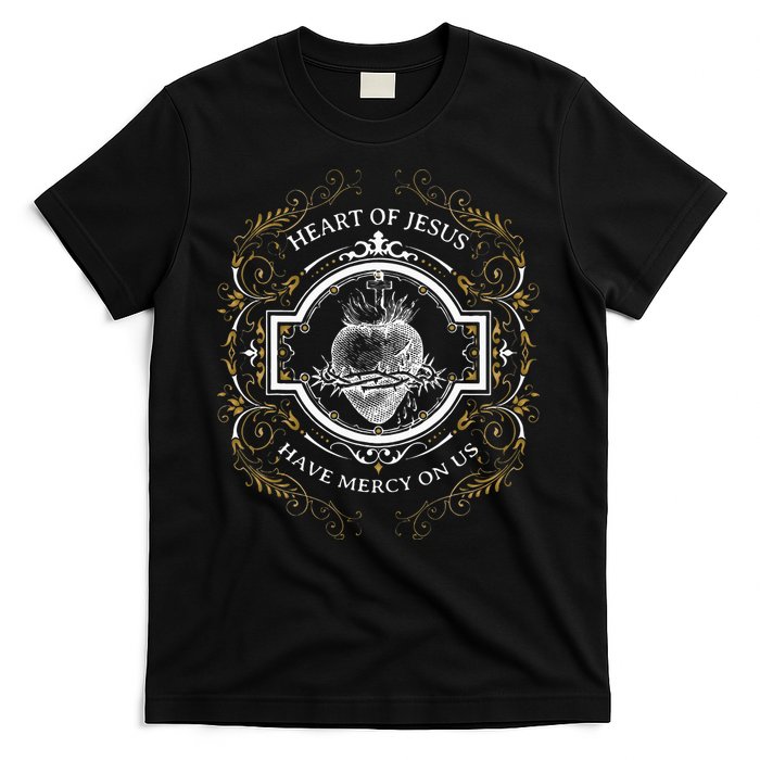Sacred Heart Of Jesus Litany Vintage Blessing Catholic T-Shirt