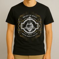 Sacred Heart Of Jesus Litany Vintage Blessing Catholic T-Shirt