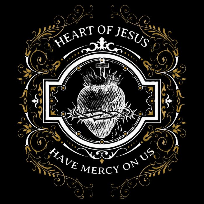 Sacred Heart Of Jesus Litany Vintage Blessing Catholic T-Shirt