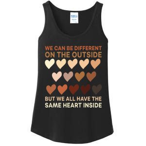 Same Heart On The Inside Black History Month BLM Melanin Ladies Essential Tank