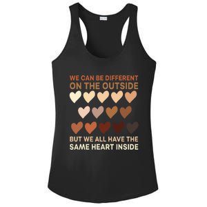 Same Heart On The Inside Black History Month BLM Melanin Ladies PosiCharge Competitor Racerback Tank