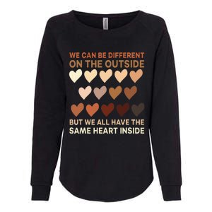 Same Heart On The Inside Black History Month BLM Melanin Womens California Wash Sweatshirt