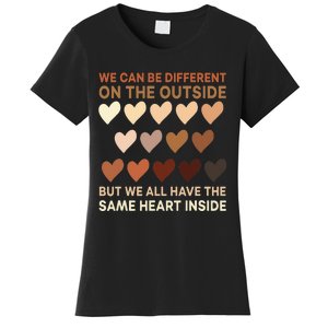 Same Heart On The Inside Black History Month BLM Melanin Women's T-Shirt