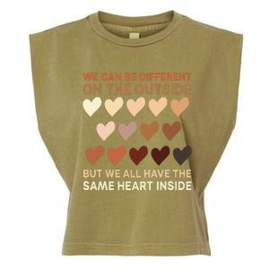 Same Heart On The Inside Black History Month BLM Melanin Garment-Dyed Women's Muscle Tee