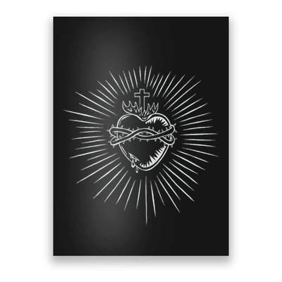Sacred Heart Of Jesus Catholic Poster
