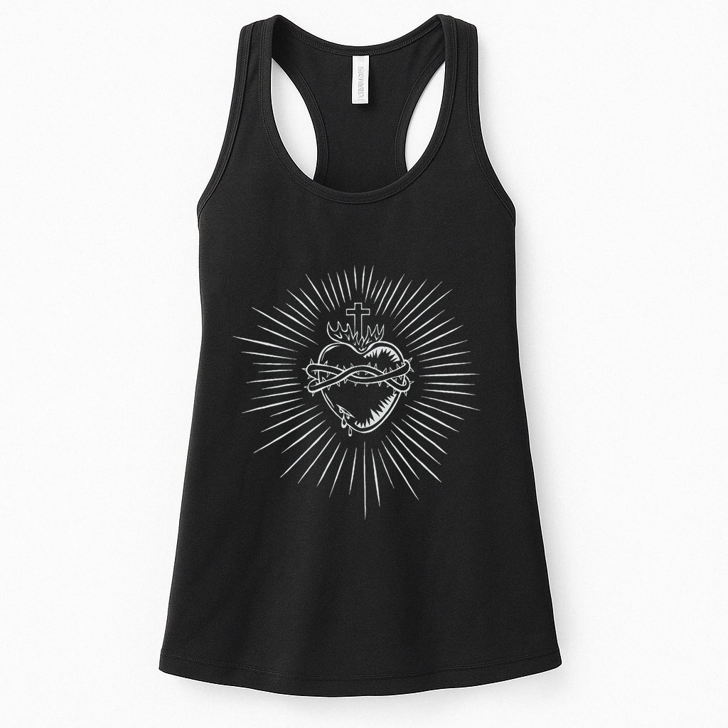 Sacred Heart Of Jesus Catholic Womens Tank Top