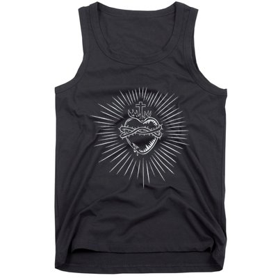 Sacred Heart Of Jesus Catholic Tank Top