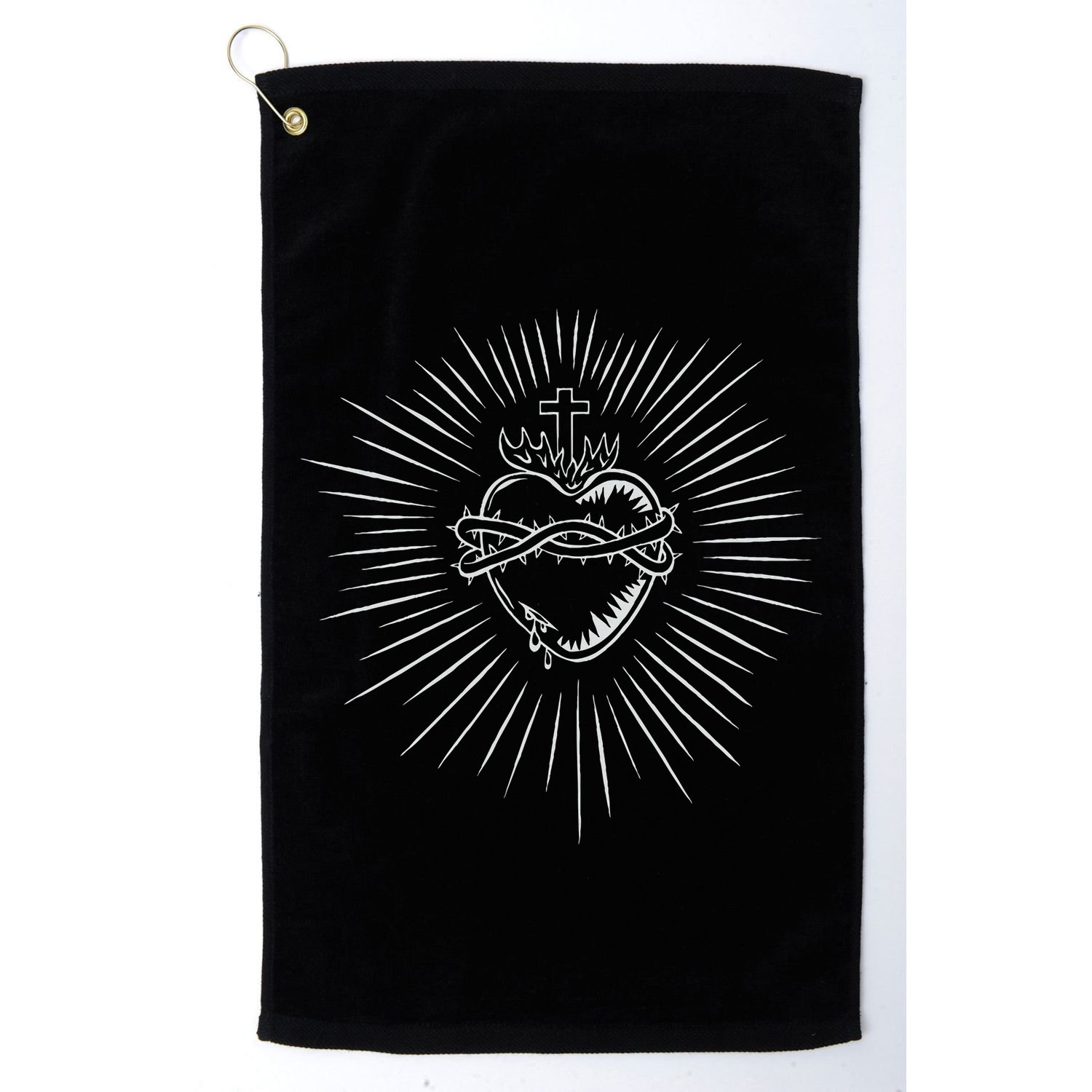 Sacred Heart Of Jesus Catholic Golf Towel