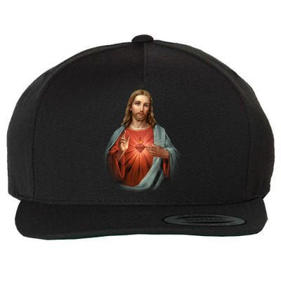 Sacred Heart Of Jesus Wool Snapback Cap