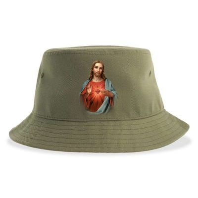 Sacred Heart Of Jesus Sustainable Bucket Hat