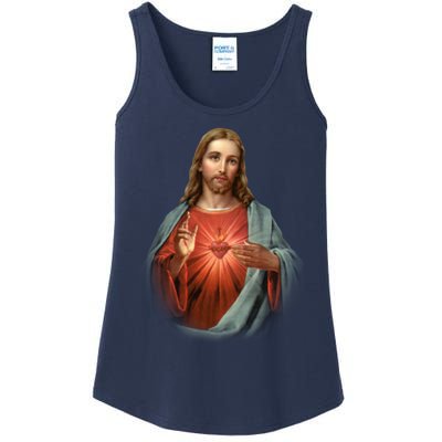 Sacred Heart Of Jesus Ladies Essential Tank