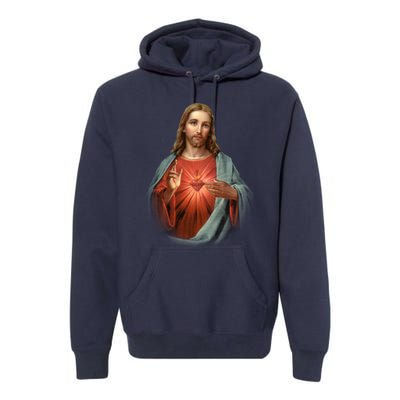 Sacred Heart Of Jesus Premium Hoodie