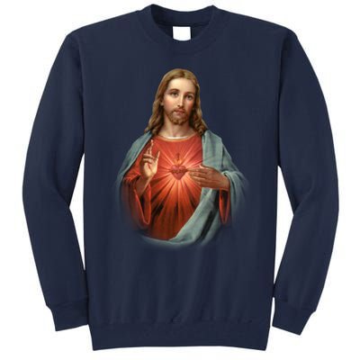 Sacred Heart Of Jesus Tall Sweatshirt