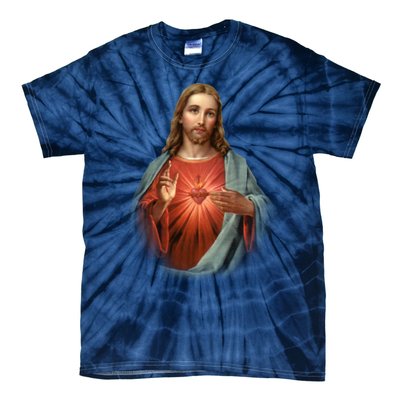 Sacred Heart Of Jesus Tie-Dye T-Shirt