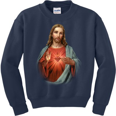 Sacred Heart Of Jesus Kids Sweatshirt