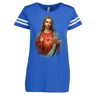 Sacred Heart Of Jesus Enza Ladies Jersey Football T-Shirt