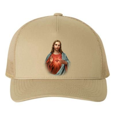 Sacred Heart Of Jesus Yupoong Adult 5-Panel Trucker Hat