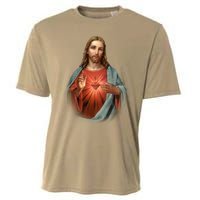 Sacred Heart Of Jesus Cooling Performance Crew T-Shirt