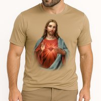 Sacred Heart Of Jesus Cooling Performance Crew T-Shirt