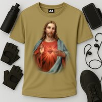 Sacred Heart Of Jesus Cooling Performance Crew T-Shirt