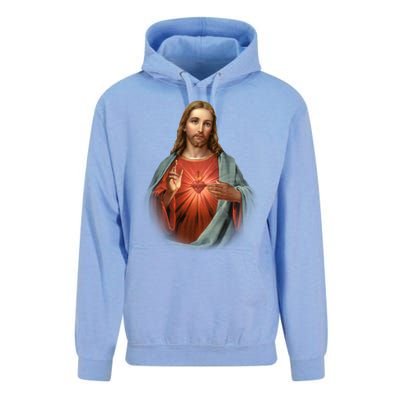 Sacred Heart Of Jesus Unisex Surf Hoodie