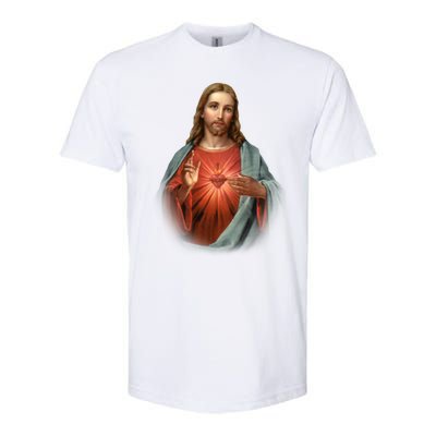 Sacred Heart Of Jesus Softstyle CVC T-Shirt