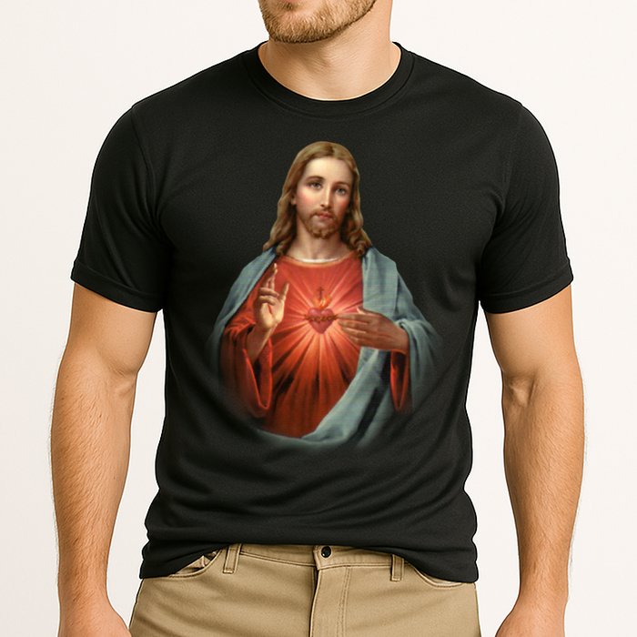 Sacred Heart Of Jesus Cooling Performance Crew T-Shirt