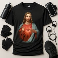 Sacred Heart Of Jesus Cooling Performance Crew T-Shirt