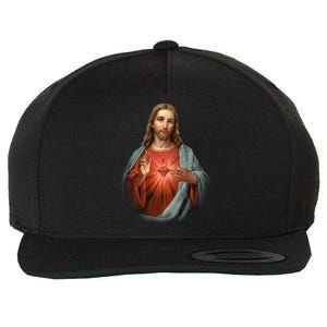 Sacred Heart Of Jesus Wool Snapback Cap