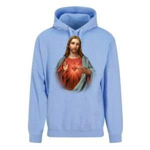 Sacred Heart Of Jesus Unisex Surf Hoodie