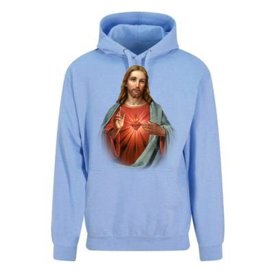 Sacred Heart Of Jesus Unisex Surf Hoodie