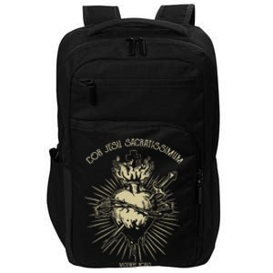 Sacred Heart Of Jesus Christian Catholic Devotion Impact Tech Backpack