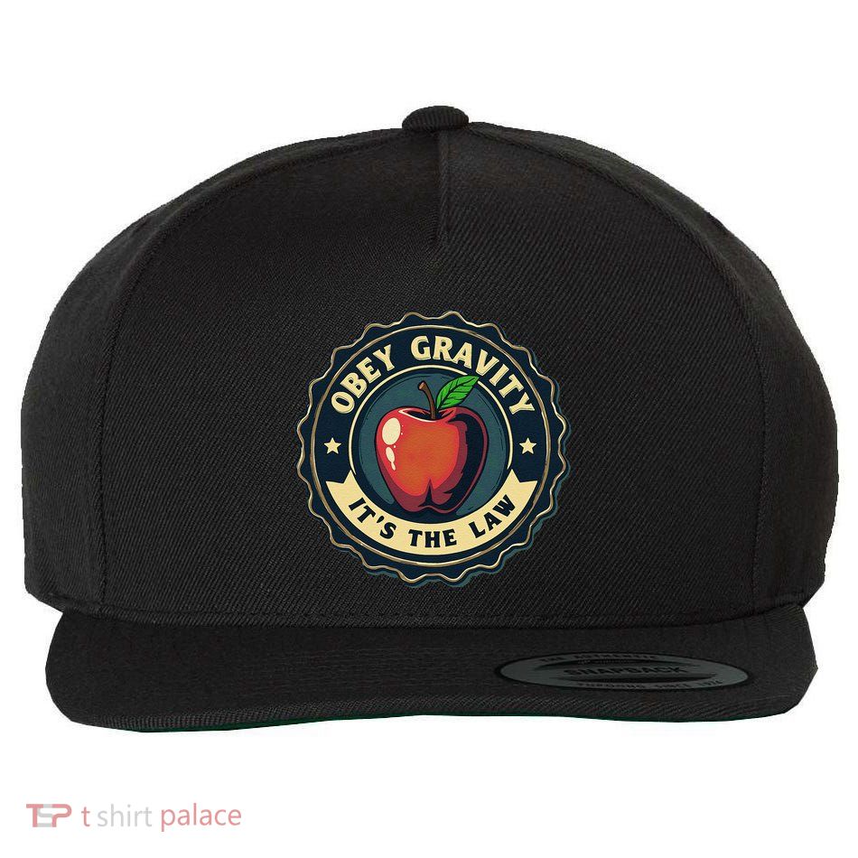 Science Humor Obey Gravity Pun Physics Joke Wool Snapback Cap